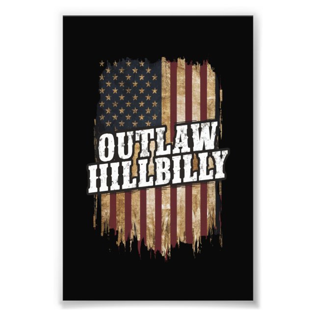 Trump Vance 2024 J.D. Vance Outlaw Hillbilly Fototryck (Framsidan)