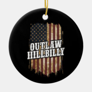 Trump Vance 2024 J.D. Vance Outlaw Hillbilly Julgransprydnad Keramik