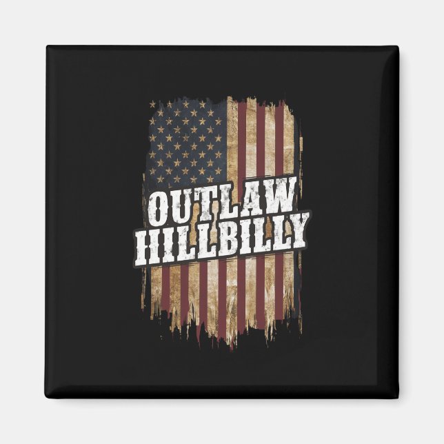 Trump Vance 2024 J.D. Vance Outlaw Hillbilly Magnet (Framsidan)
