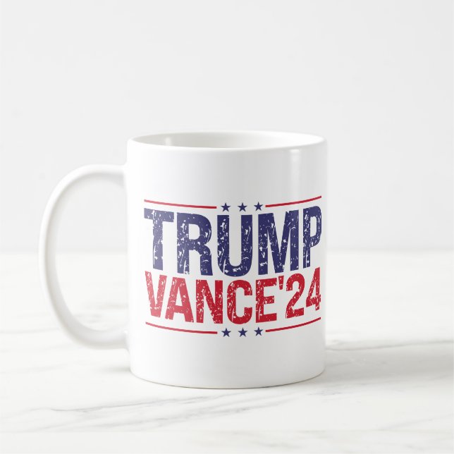 Trump Vance 2024 Kaffemugg (Vänster)