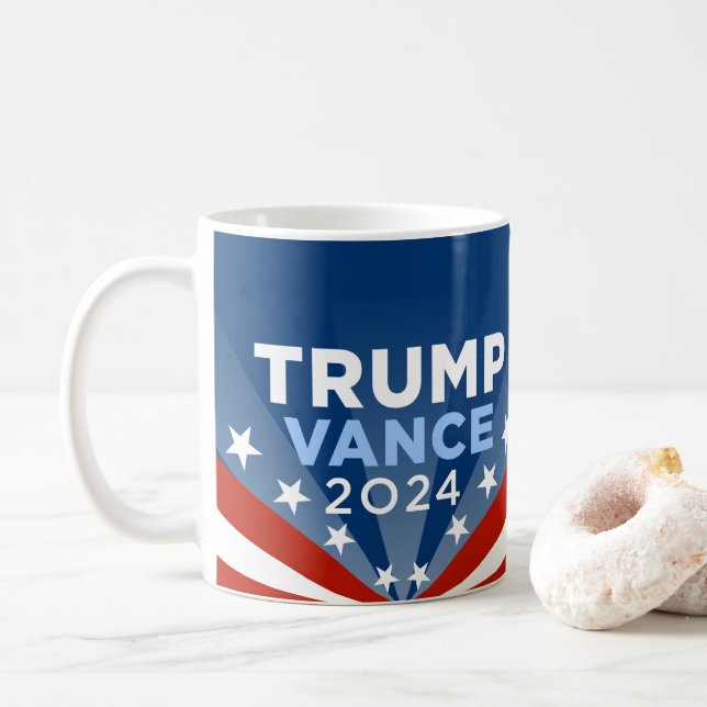 Trump Vance 2024 Kaffemugg (Med munk)