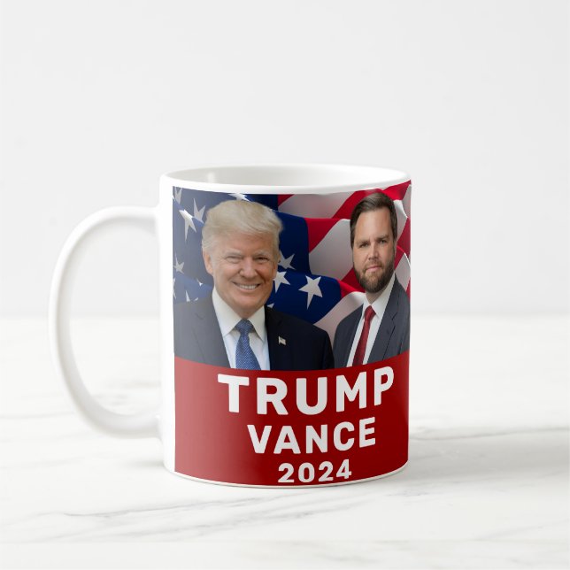 Trump Vance 2024 Kaffemugg (Vänster)