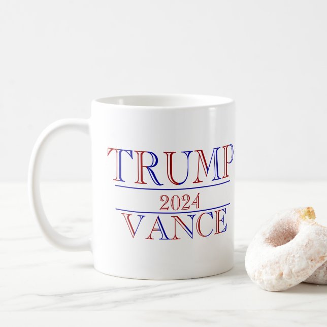 Trump Vance 2024 Kaffemugg (Med munk)
