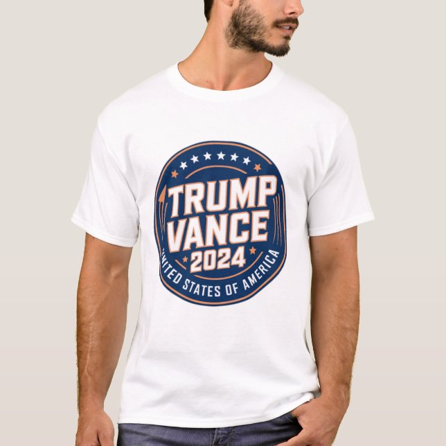 Trump-Vance 2024 Kampanj Design Collection" T Shirt (Framsida)