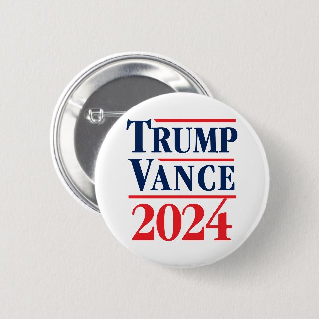Trump Vance 2024 Knapp (Framsida & baksida)
