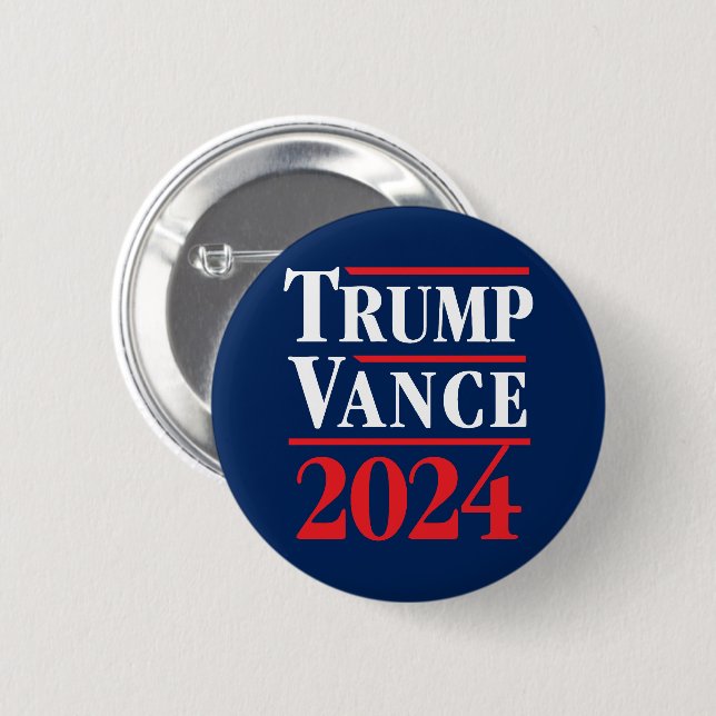 Trump Vance 2024 Knapp (Framsida & baksida)