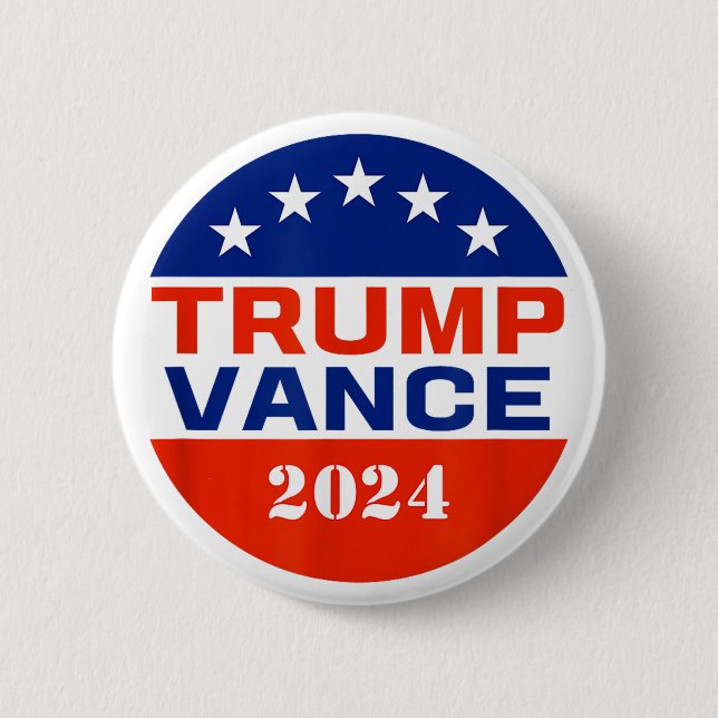 Trump Vance 2024 Knapp Val för Republikanerna  (Framsida)