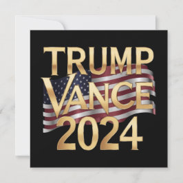 Trump Vance 2024 Konservativ Values, Stickers Inbjudningar