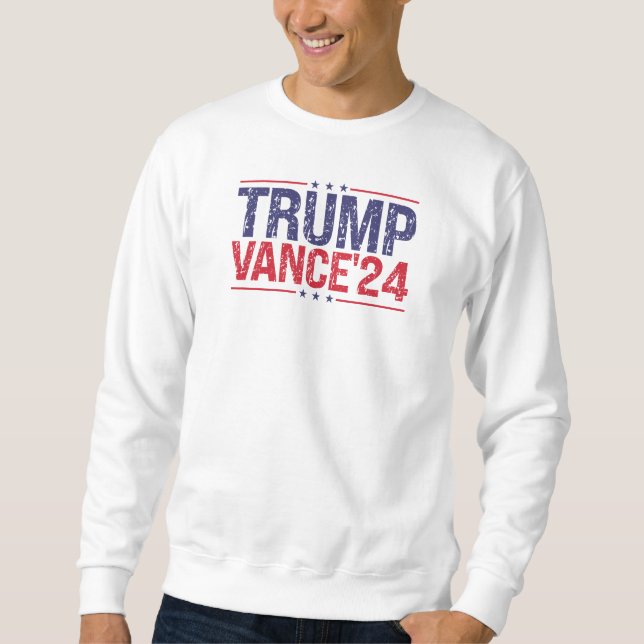 Trump Vance 2024 Lång Ärmad Tröja (Framsida)
