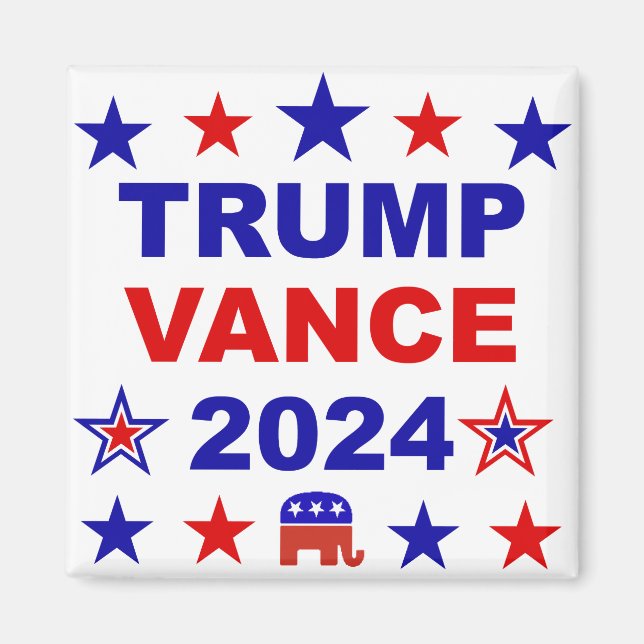 Trump Vance 2024 Magnet (Framsidan)