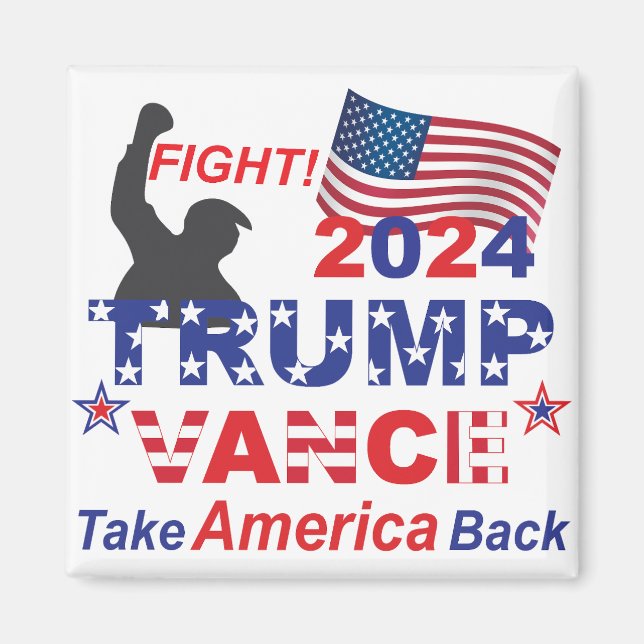 TRUMP VANCE 2024 MAGNET (Framsidan)