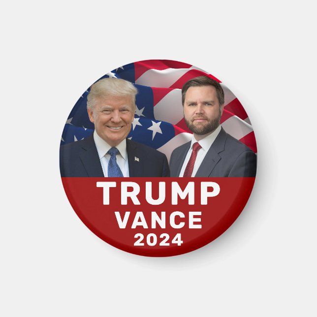 Trump Vance 2024 Magnet (Framsidan)