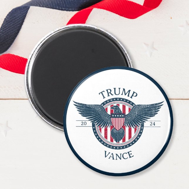 Trump Vance 2024 Magnet (Donald Trump JD Vance Presidential Election 2024 Magnet)
