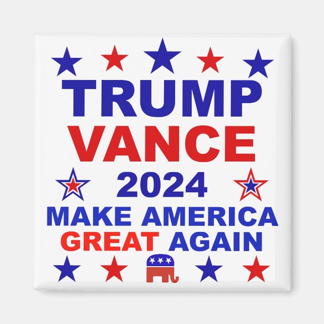 Trump Vance 2024 Magnet (Framsidan)