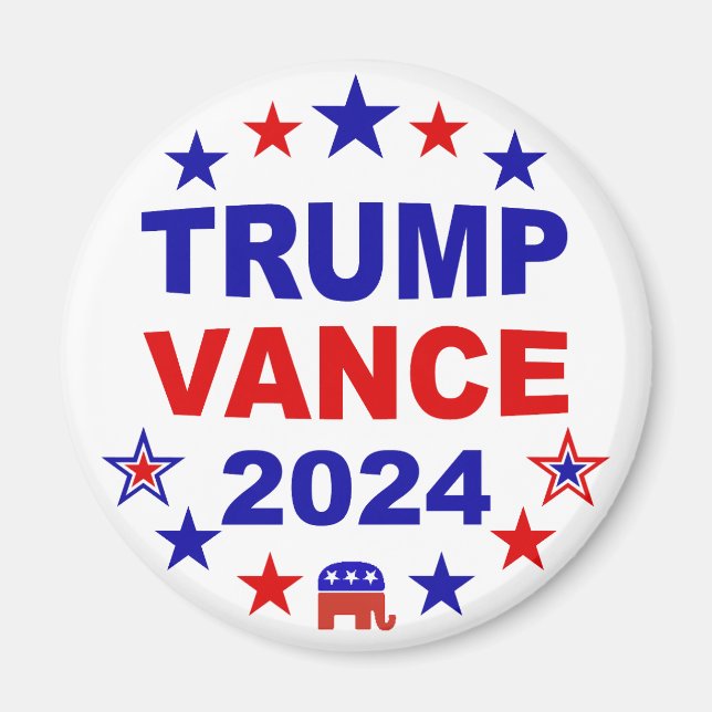 Trump Vance 2024 Magnet (Framsidan)