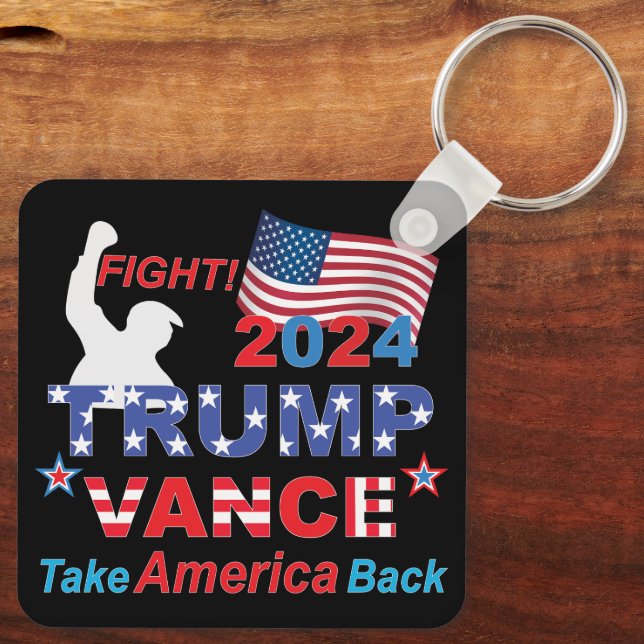 TRUMP VANCE 2024 NYCKELRING (Baksida)