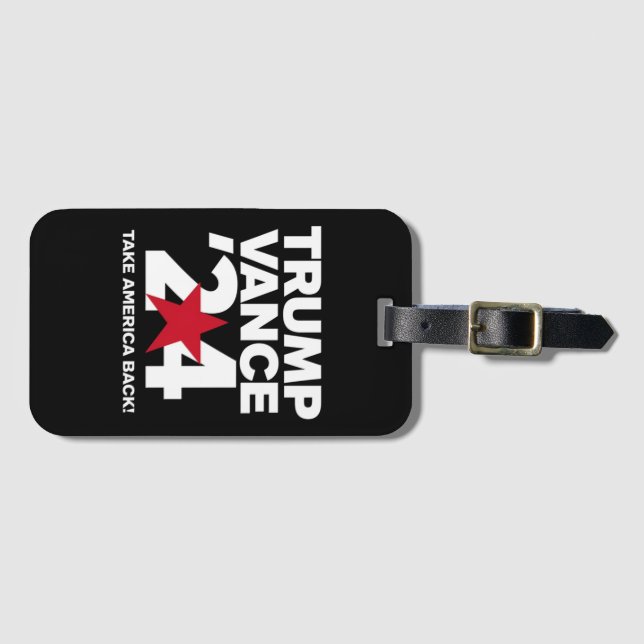 Trump Vance 2024 Omröstning Trump 2024 Val Bagagebricka (Framsida horisontal)