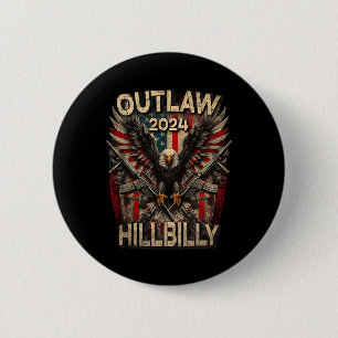 Trump Vance 2024 Outlaw Hillbilly USA flagga Vinta Knapp