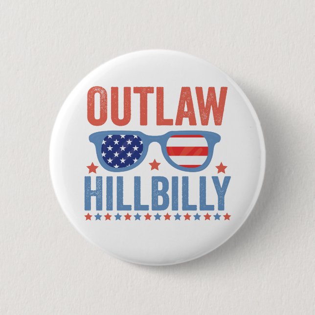 Trump Vance 2024 Outlaw Hillbilly-val Knapp (Framsida)