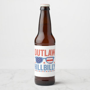 Trump Vance 2024 Outlaw Hillbilly-val Ölflaska Etikett