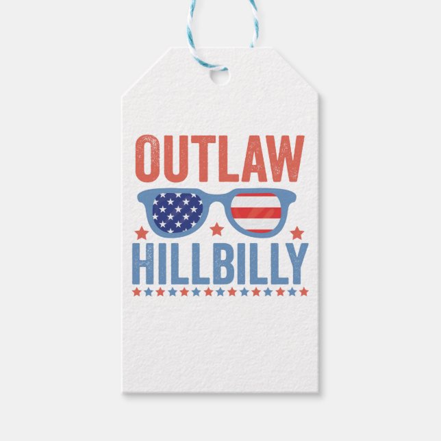 Trump Vance 2024 Outlaw Hillbilly-val Presentetikett (Framsidan)