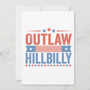 Trump Vance 2024 Outlaw Hillbilly-val Tack Kort
