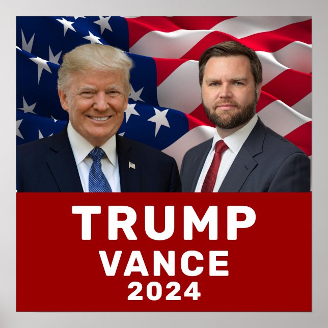 Trump Vance 2024 Poster (Framsidan)