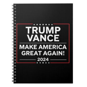 Trump Vance 2024 President JD Vance Vice MAGA Anteckningsbok