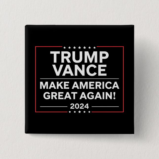 Trump Vance 2024 President JD Vance Vice MAGA Knapp (Framsida)