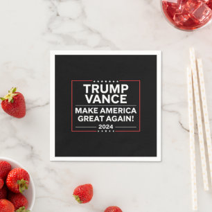 Trump Vance 2024 President JD Vance Vice MAGA Pappersservett