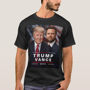 Trump Vance 2024 President Kampanj T Shirt