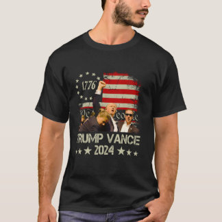 Trump Vance 2024 President Trump Supporter Re Elec T Shirt