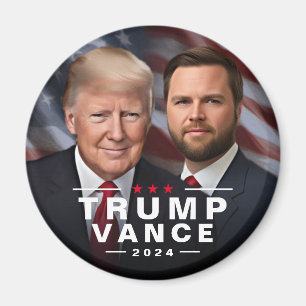 Trump Vance 2024 Republicas President VP Magnet