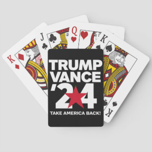 Trump Vance 2024 Rösta Trump 2024 Val Casinokort