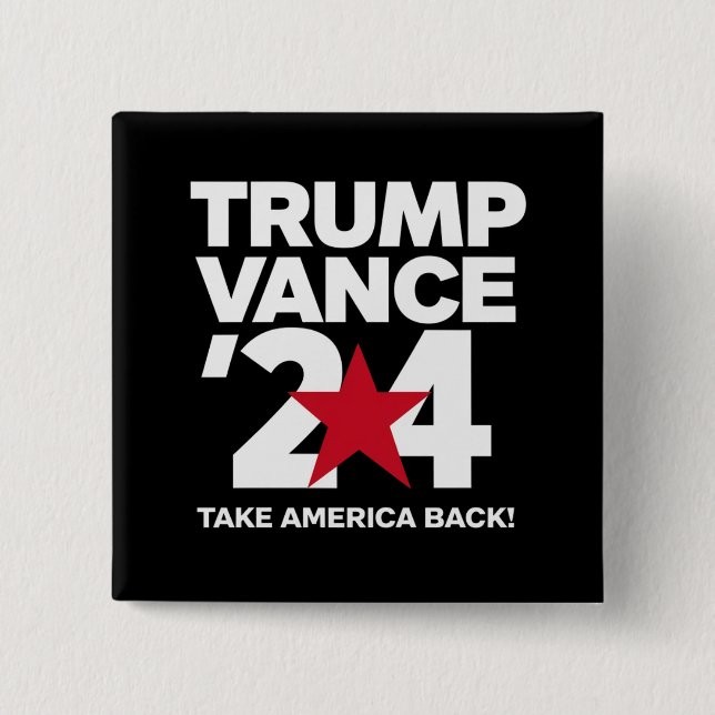 Trump Vance 2024 Rösta Trump 2024 Valet Knapp (Framsida)