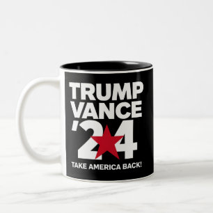 Trump Vance 2024 Rösta Trump 2024 Valet Två-Tonad Mugg