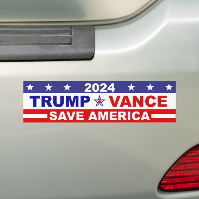 TRUMP VANCE 2024 SPARA AMERICA BILDEKAL (På Bil)