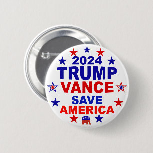 Trump Vance 2024 Spara America Knapp