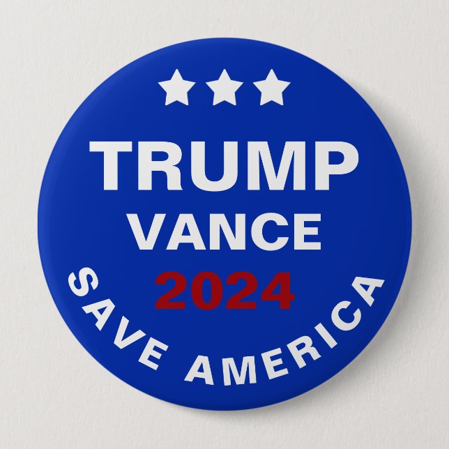 Trump Vance 2024 Spara America Knapp (Framsida)