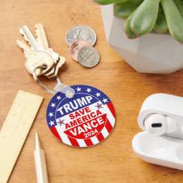 TRUMP VANCE 2024 SPARA AMERICA NYCKELRING