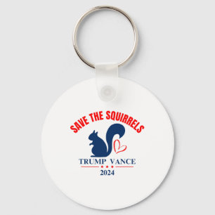 Trump Vance 2024 Spara The Squirrels Nyckelring