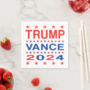 Trump Vance 2024 Stars Pappra servetter