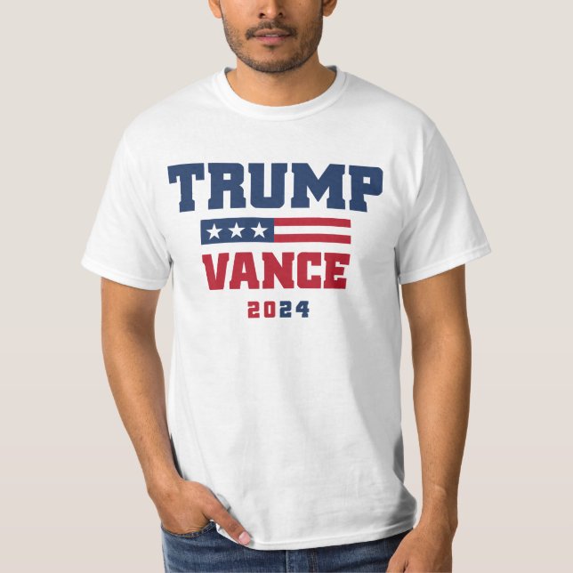 Trump Vance 2024 T Shirt (Framsida)