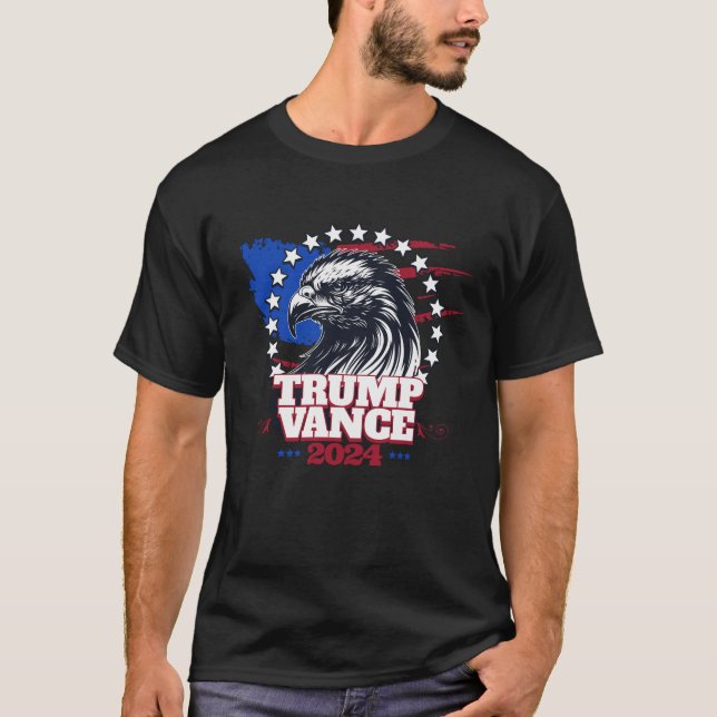 Trump Vance 2024 T Shirt (Framsida)