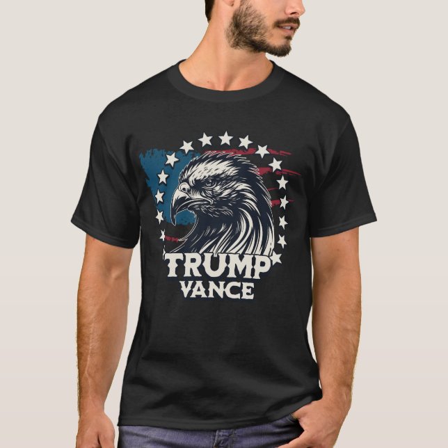 Trump Vance 2024 T Shirt (Framsida)