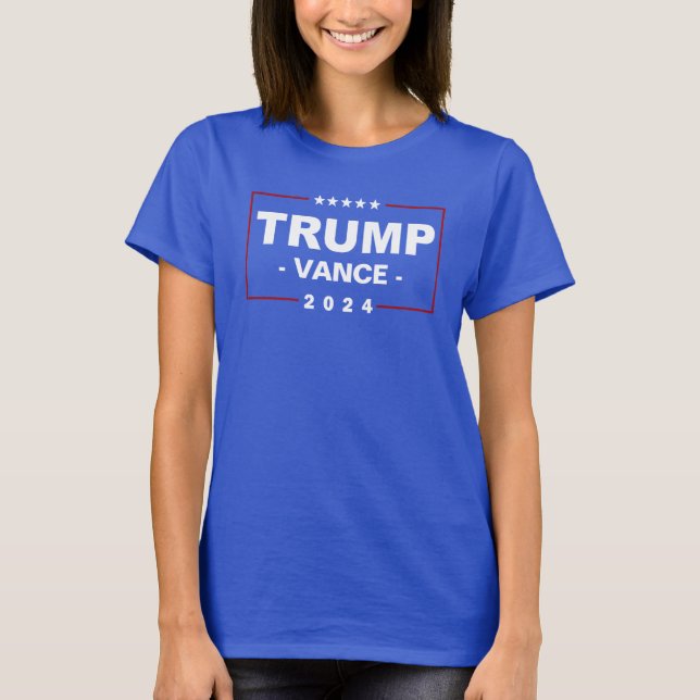 Trump Vance 2024 T Shirt (Framsida)