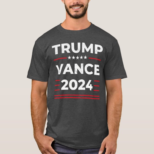 Trump Vance 2024 T Shirt (Framsida)