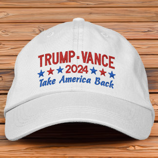 Trump Vance 2024 Ta Amerika tillbaka Patriotic Sta Broderad Keps