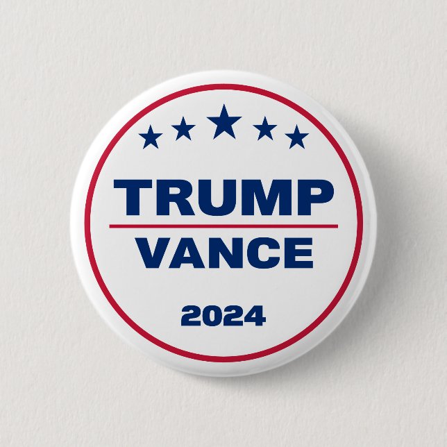 Trump Vance 2024 Ta Amerika tillbaka valet 2024 Knapp (Framsida)