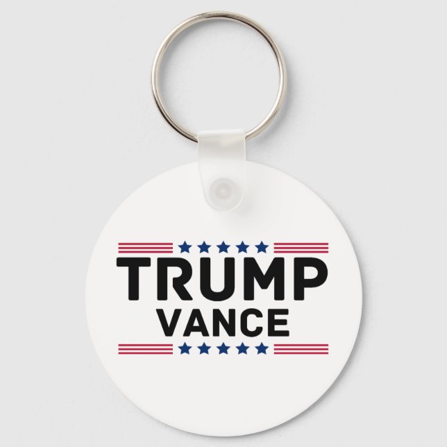 Trump Vance 2024 Trump Support Valection Gift Nyckelring (Framsida)